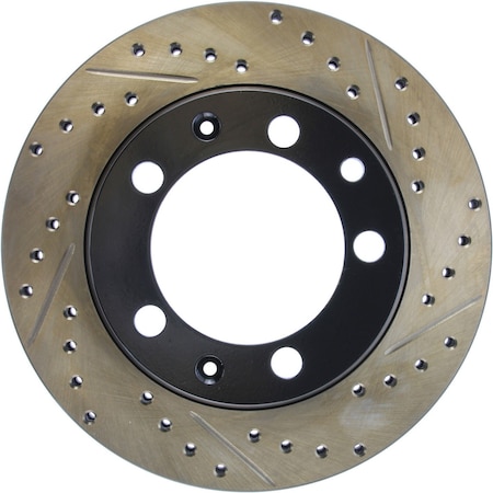 Sport Drilled/Slotted Brake Rotor,127.37023L